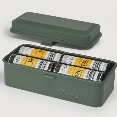 Kodak Steel 120/135mm Film Case (Olive Lid/Olive Body)