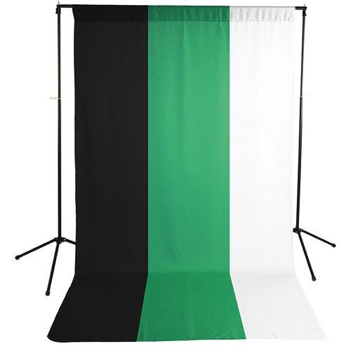Savage Economy Background Kit 5x9’ (White, Black, and Chroma Green Backdrops)