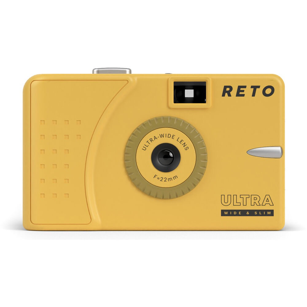 Shop Reto Project Ultra Wide/Slim Film Camera with 22mm Lens -without flash (Muddy Yellow) by Reto at B&C Camera
