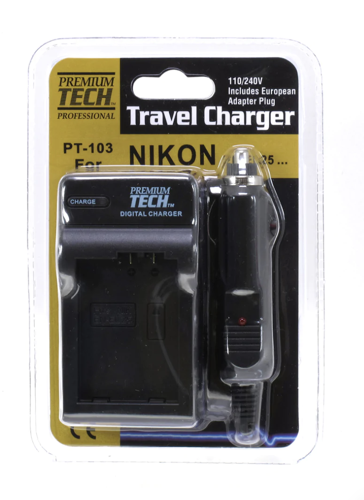 Premium Tech PT-103 Travel Charger for Nikon EN-EL25