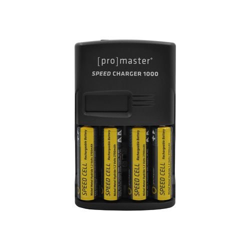 ProMaster Speed Charger 1000 AA NiMH kit with 4 batteries