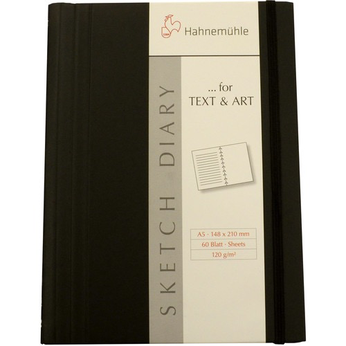 Hahnemühle Sketch Diary (A6 Size, Black, 60 Sheets)