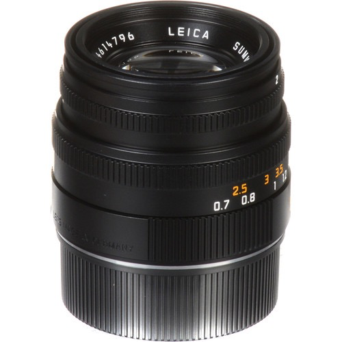 Leica Summicron-M Normal 50mm f/2 Manual Focus Lens (Black)