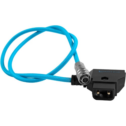 Kondor Blue D-Tap to 2-Pin Power Cable for BMPCC 6K/4K (Blue, 20")