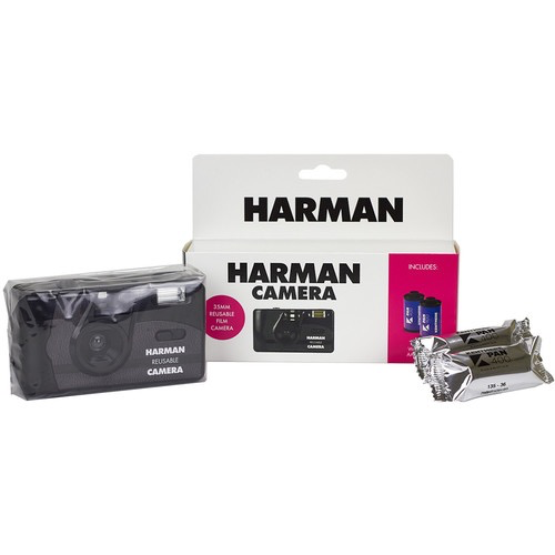 HARMAN technology Reusable 35mm Film Camera with 2 Rolls of Film