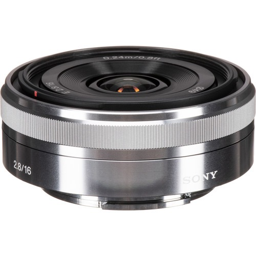 Sony 16mm f/2.8 Wide-Angle Alpha E-Mount Lens (Silver)