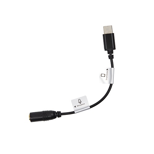 Promaster Audio Cable USB-C male straight - 3.5mm TRS female straight - 3" straight adapter