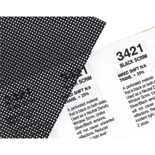Rosco Cinegel #3421 Filter 20” x 24” Sheet (BlackScrim)