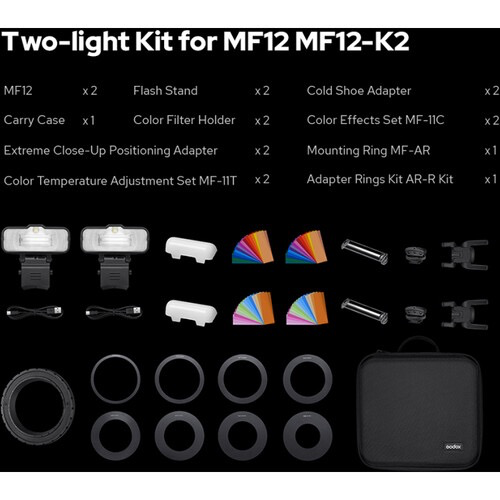 Godox MF12 Macro Flash 2-Light Kit