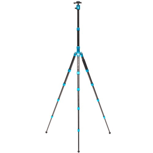 Shop Benro MeFOTO RoadTrip Pro Carbon Fiber Series 1 Travel Tripod with Ball Head and Monopod (Pacific Blue) by Benro at B&C Camera