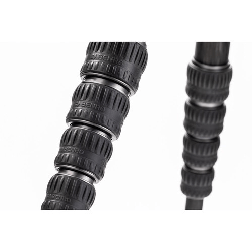 Benro Tortoise Columnless Carbon Fiber One Series Tripod with GX25 Ballhead, 3 Leg Sections, Twist Leg Locks, Padded Carrying Case - B&C Camera