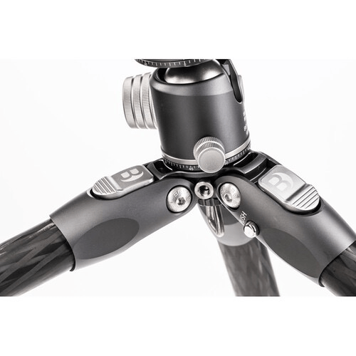 Benro Tortoise Columnless Carbon Fiber Two Series Tripod with GX30 Ballhead, 4 Leg Sections, Twist Leg Locks, Padded Carrying Case (TTOR24CGX30) - B&C Camera