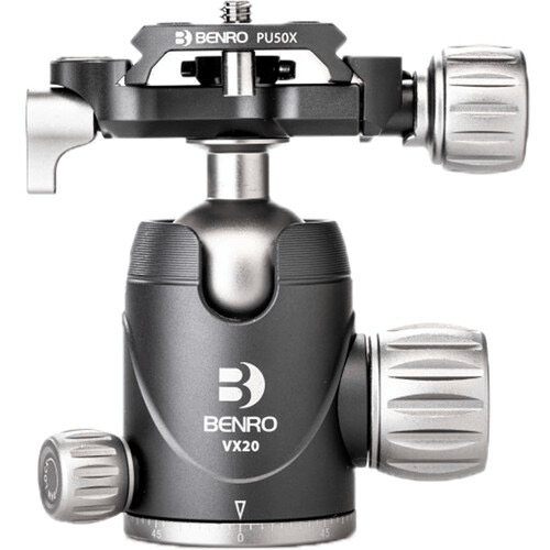 Shop Benro VX20 Two Series Arca-Swiss Style Aluminum Ballhead with PU50N Camera Plate (VX20) by Benro at B&C Camera