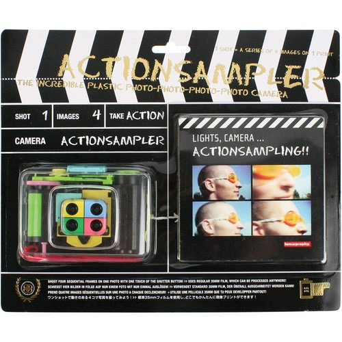 Lomography ActionSampler Fixed Focus 4-Lens 35mm Viewfinder Camera Kit - Clear