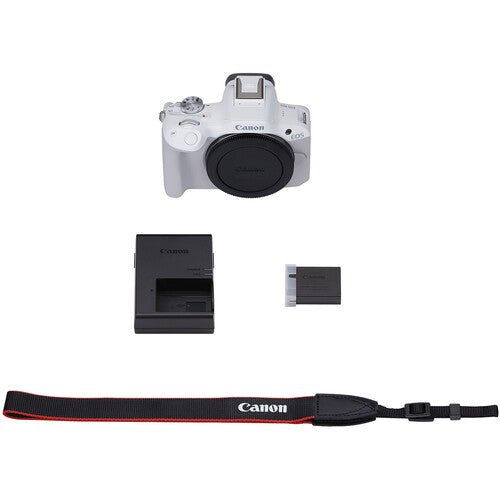 Shop Canon EOS R50 Mirrorless Camera (Body Only, White) by Canon at B&C Camera