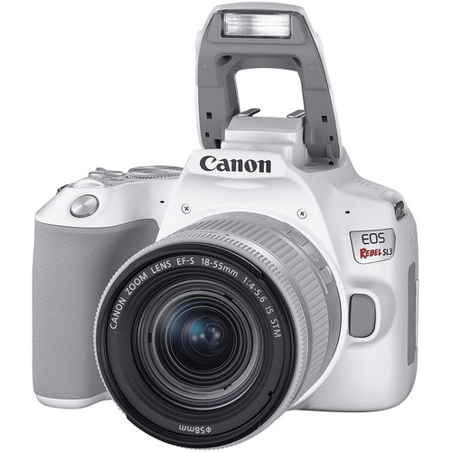 Shop Canon EOS Rebel SL3 DSLR Camera with 18-55mm Lens (White) by Canon at B&C Camera