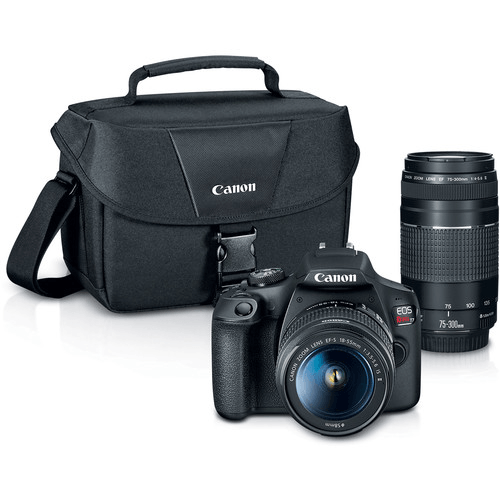 Shop Canon EOS Rebel T7 DSLR Camera with 18-55mm and 75-300mm Lenses by Canon at B&C Camera