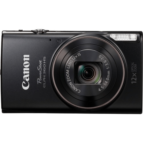 Shop Canon PowerShot ELPH 360 HS Digital Camera (Black) by Canon at B&C Camera