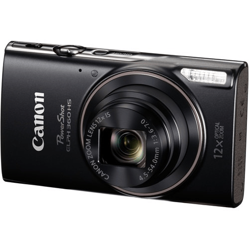 Shop Canon PowerShot ELPH 360 HS Digital Camera (Black) by Canon at B&C Camera