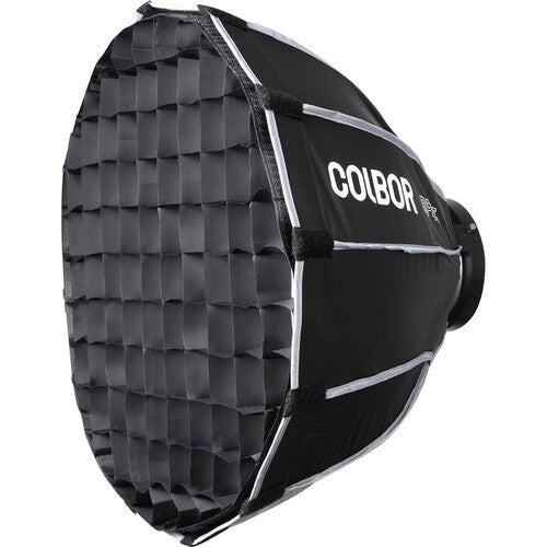 COLBOR Quick-Setup Parabolic Softbox with Grid and Bowens Mount (17.7") - B&C Camera