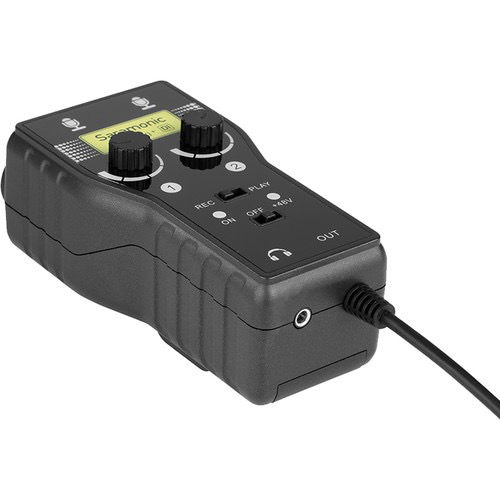 Saramonic SmartRig+ Di, Two-Channel Mic and Guitar Interface with Lightning Connector for iOS Devices