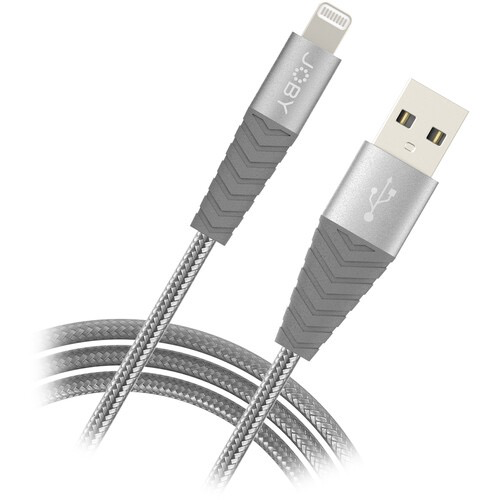 JOBY Charge & Sync Lightning Cable (3.9, Space Grey)
