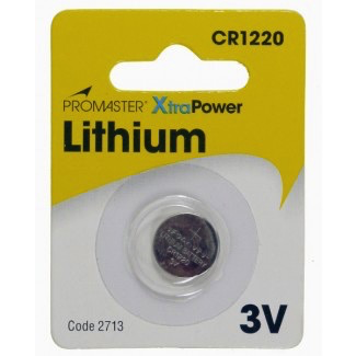 Promaster XtraPower CR1220 Lithium Battery