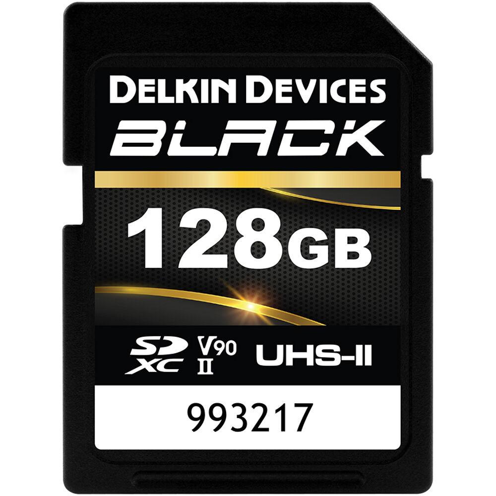 Delkin BLACK 128GB UHS-II Rugged SD Card 300/250 - B&C Camera