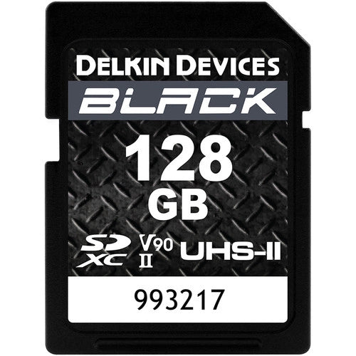 Delkin BLACK 128GB UHS-II Rugged SD Card 300/250 - B&C Camera