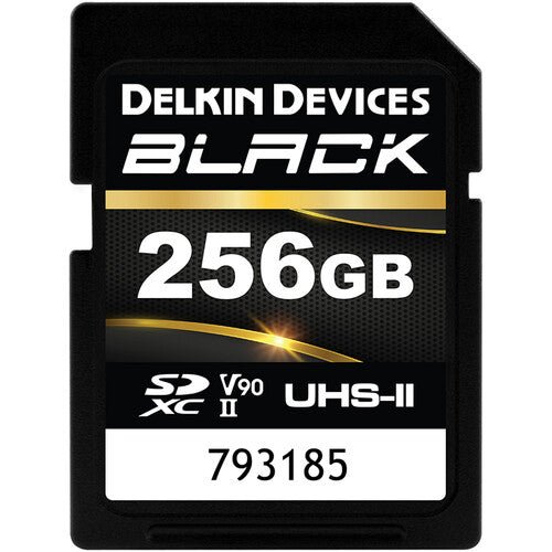 Delkin BLACK 256GB UHS-II Rugged SD Card 300/250 - B&C Camera