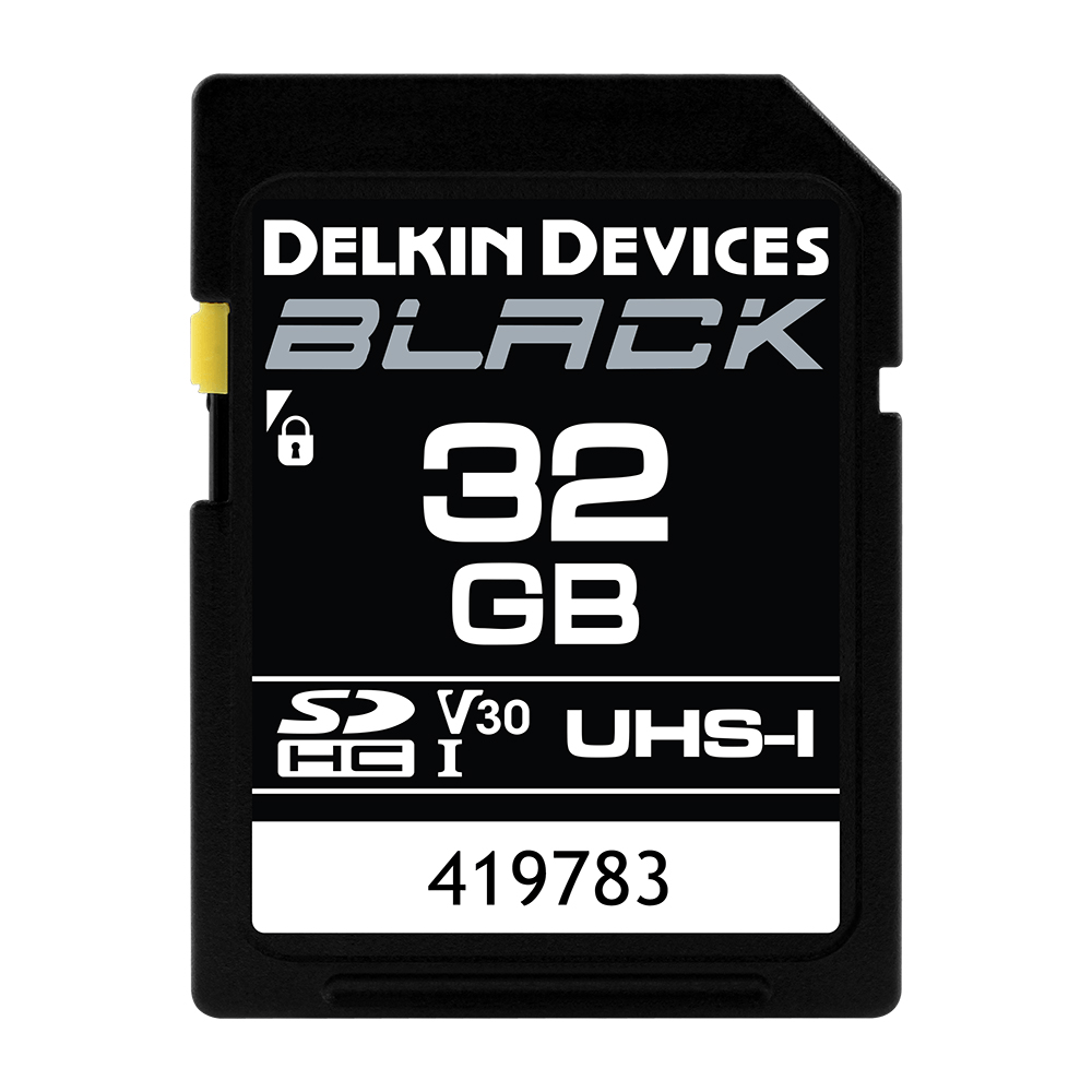 Shop Delkin Black Rugged SD Card 99MB/S - 32 GB by Delkin at B&C Camera