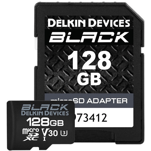 Shop Delkin Black USH-1 Rugged MicroSD 128GB by Delkin at B&C Camera