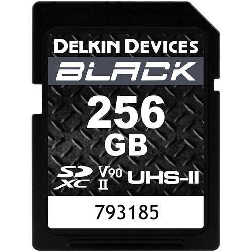 Shop Delkin Devices 256GB BLACK UHS-II SDXC Memory Card by Delkin at B&C Camera