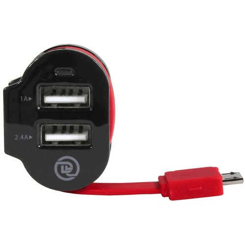Shop Digital Treasures ChargeIt! Dual Output Car Charger with Micro USB Cable by PC TREASURES LLC at B&C Camera