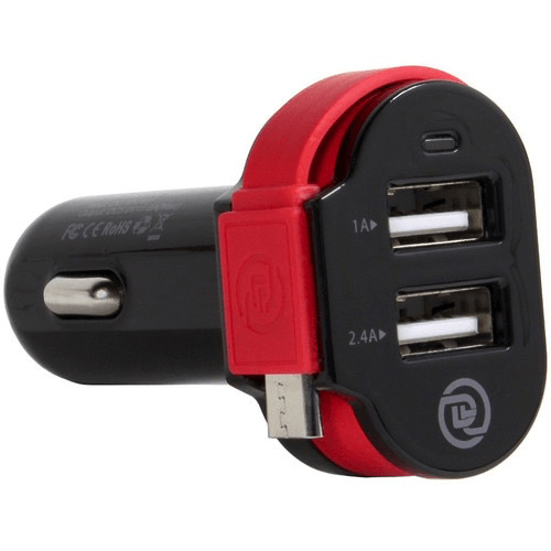 Shop Digital Treasures ChargeIt! Dual Output Car Charger with Micro USB Cable by PC TREASURES LLC at B&C Camera