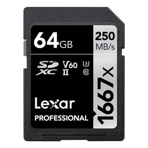 Lexar 1667x SDHC/SDXC UHS-II 64GB Memory Card