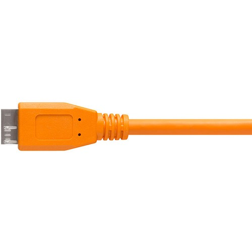 Tether Tools TetherPro USB Type-C Male to Micro-USB 3.0 Type-B Male Cable (15', Orange)