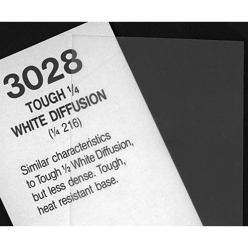 Rosco Cinegel #3028 Filter 20” x 24" Sheet (Tough 1/4 White Diffusion)