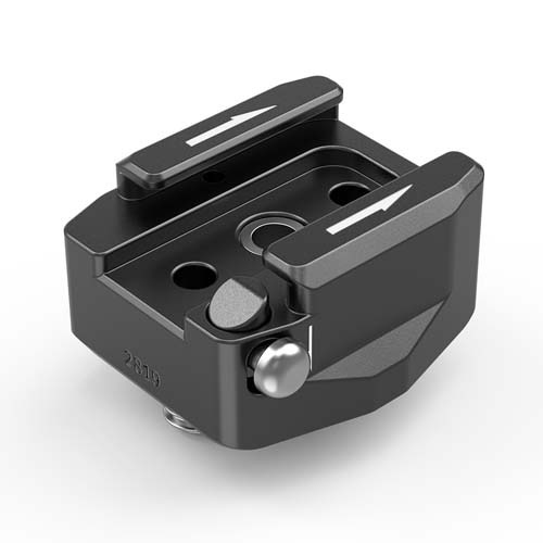 SmallRig Rotatable Cold Shoe Mount Adapter (Two 1/4"-20 Screws)
