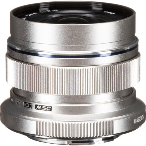 Olympus M.Zuiko Digital ED 12mm f/2.0 Lens (Silver)