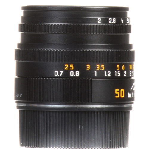 Leica Summicron-M Normal 50mm f/2 Manual Focus Lens (Black)