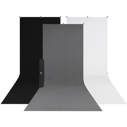 Westcott X-Drop 3-Pack Sweep Backdrop Kit (5 x 12)
