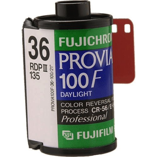 Shop Fujifilm Fujichrome Provia 100F Professional RDP-III Color Transparency Film (35mm Roll, 36 Exposures) by Fujifilm at B&C Camera