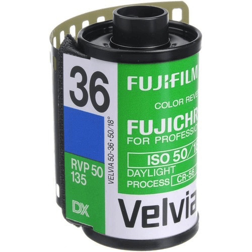 Shop Fujifilm Fujichrome Velvia RVP 50 Color Film (35mm Roll, 36 Exp) by Fujifilm at B&C Camera