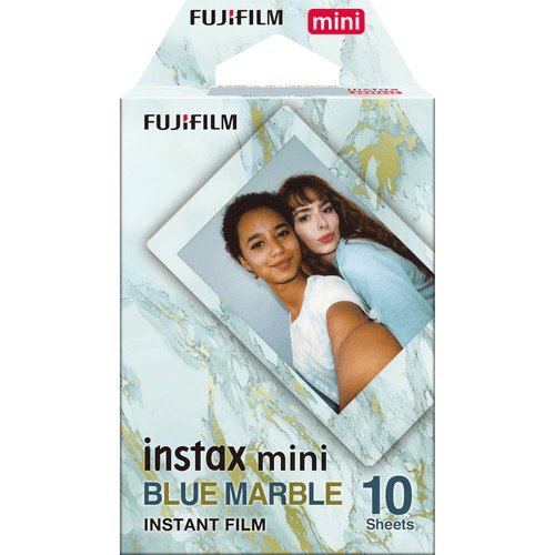 Shop FUJIFILM INSTAX MINI Blue Marble Instant Film (10 Exposures) by Fujifilm at B&C Camera