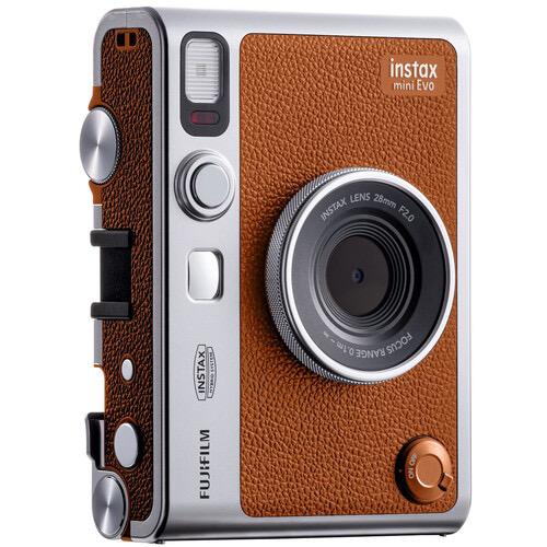 FUJIFILM INSTAX MINI EVO Hybrid Instant Camera (Brown) by Fujifilm at Bu0026C  Camera