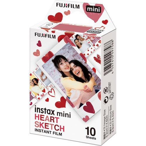 FUJIFILM INSTAX MINI Heart Sketch Film - B&C Camera