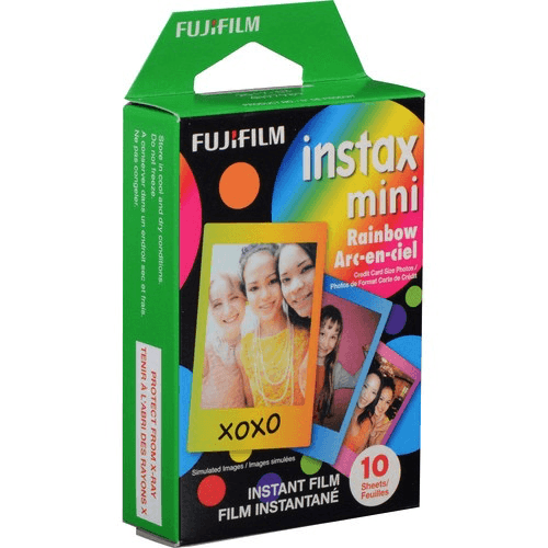 Shop Fujifilm Instax Mini Rainbow Film - 1 Pack of 10 Photos by Fujifilm at B&C Camera