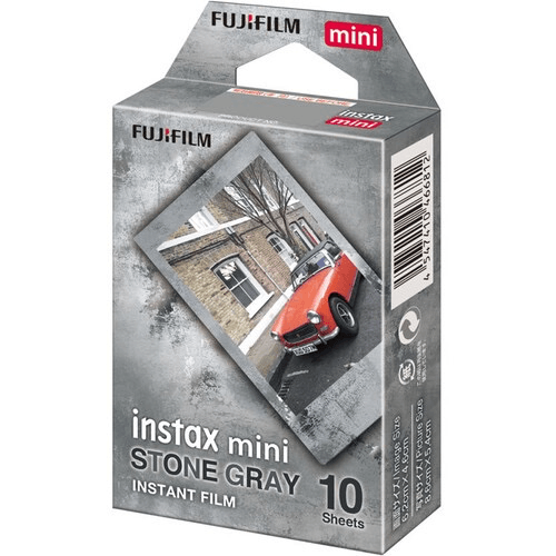 Shop FUJIFILM INSTAX Mini Stone Gray Instant Film (10 Exposures) by Fujifilm at B&C Camera