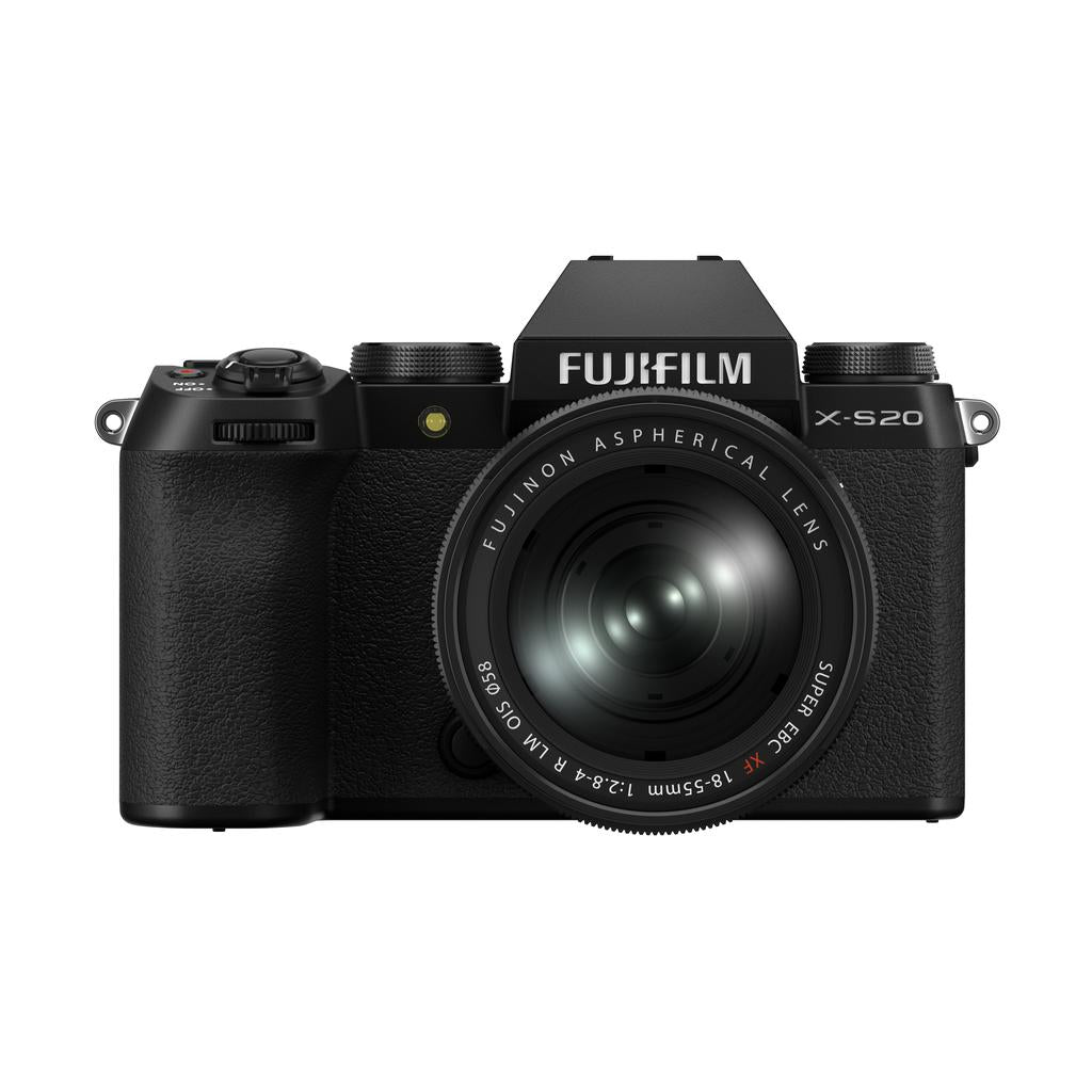 Fujifilm X-S20 Mirrorless Digital Camera with XF18-55mmF2.8-4 R LM OIS Lens Kit (Black) - B&C Camera